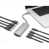 Hub USB-C DELOCK 64323 — host USB 3.2 Gen 2 Type-C, HDMI + 2× USB-A + 2× USB-C, 10 Gbit/s, szary