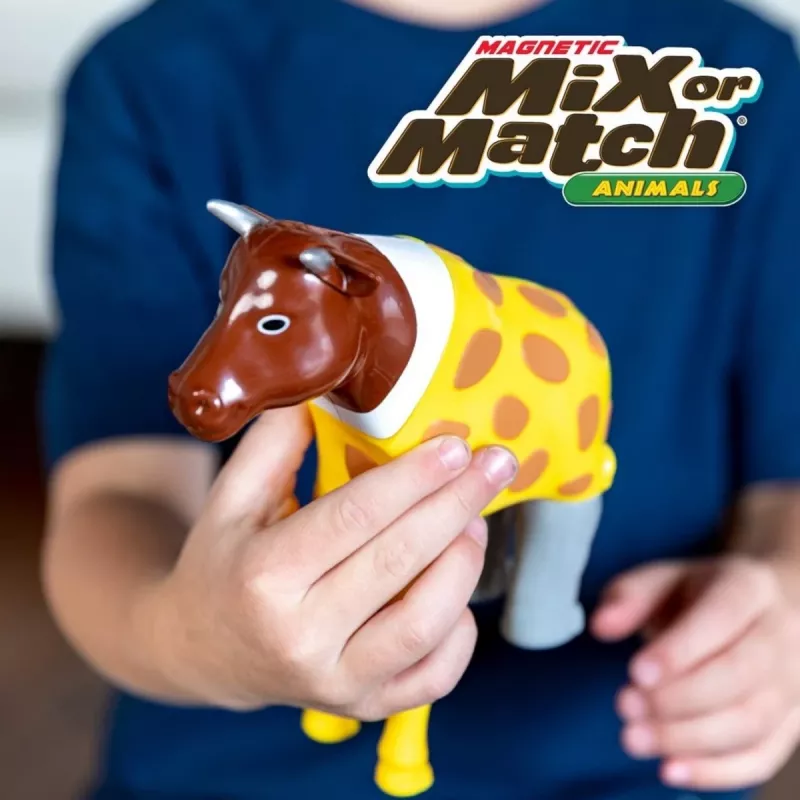 Animal Popular Playthings Magnetyczne Mieszaj i Dopasowuj Zwierzęta Wielokolorowe