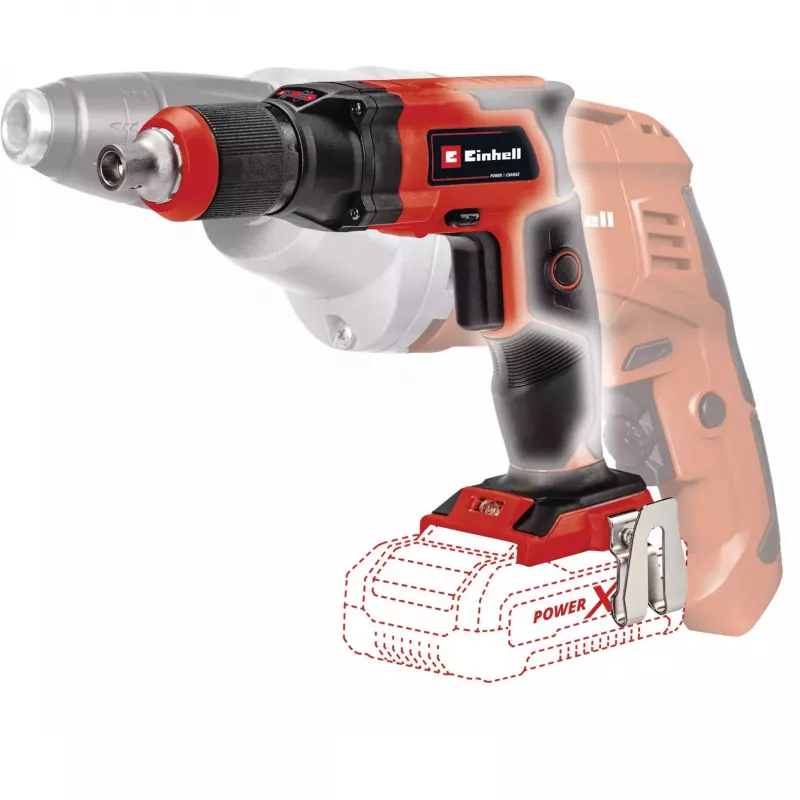 Einhell TE-DY 18 Li-Solo. Leerlaufdrehzahl: 4000 U/min. Energiequelle: Batterie/Akku, Batteriespannung: 18 V. Breite: 980 mm. Paketgewicht: 2,8 kg, Ve
