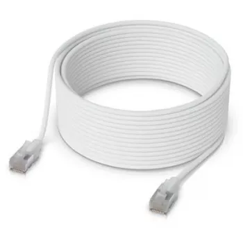 Kabel sieciowy Ubiquiti UACC-Cable-Patch-EL-C6A-15M-W RJ-45 Cat6a 15m Półprzezroczysty biały