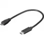 Wentronic Goobay USB 2.0 Micro-Plug (Type B) > USB-C Plug, 0,2 m - USB 2.0 HighSpeed (67895)