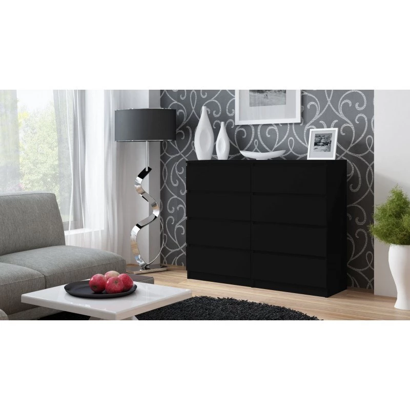 Topeshop M8 120 CZERŃ komoda