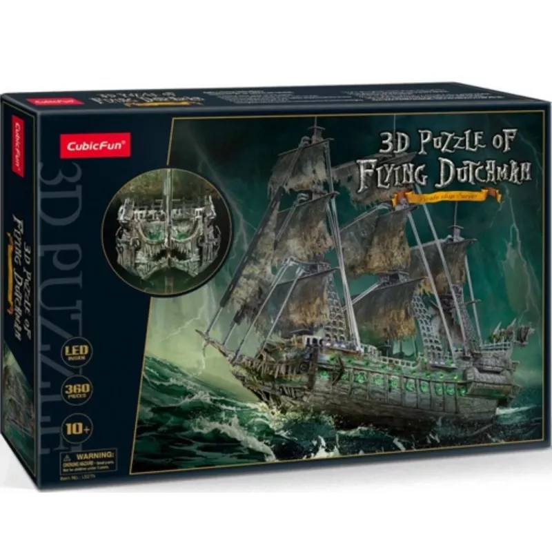 3D LED Puzzle Flying Dutchman model L526H, No name — podświetlany model do złożenia