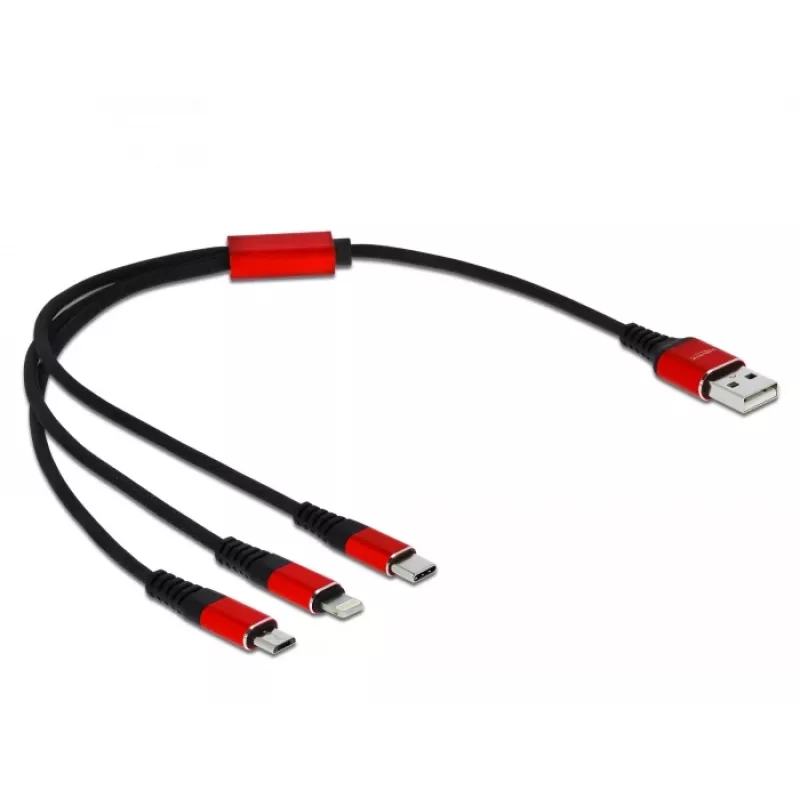 Delock 3 w 1 kabel do ładowania - 30 cm