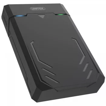 Obudowa HDD/SSD Unitek Y-3035 — 2.5/3.5 cala SATA, USB 3.2 Gen 1 (USB Type-B), 6 Gbit/s, czarna, zasilacz sieciowy