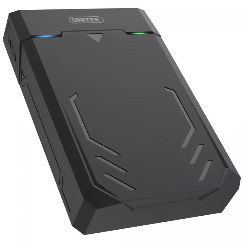 Obudowa HDD/SSD Unitek Y-3035 — 2.5/3.5 cala SATA, USB 3.2 Gen 1 (USB Type-B), 6 Gbit/s, czarna, zasilacz sieciowy