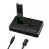 Qoltec 50310 Stacja dokująca do dysków 2x SSD M.2 SATA NGFF USB Type C