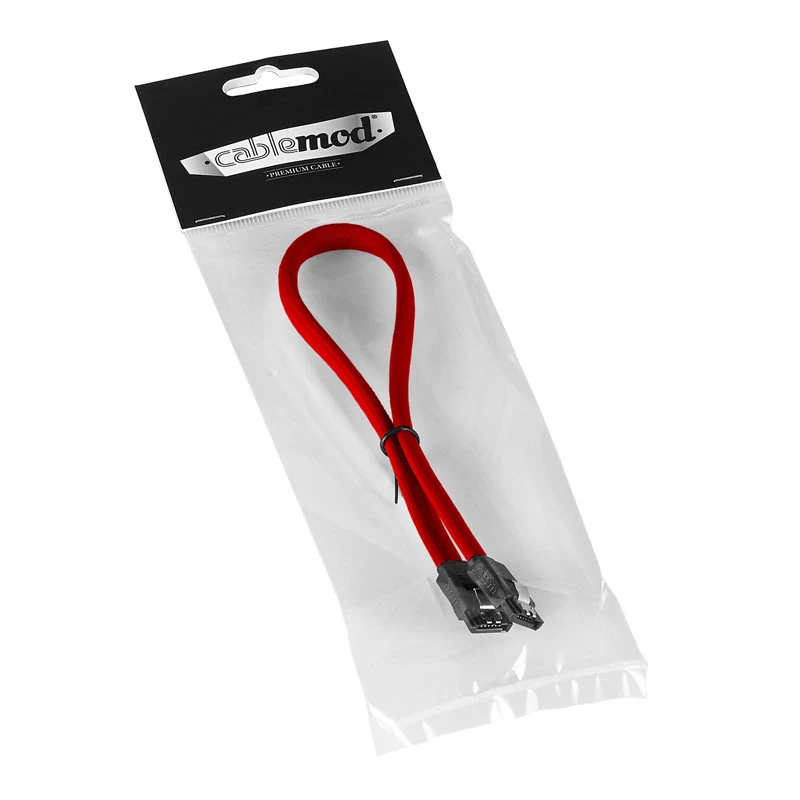 Kabel ModMesh SATA 3 30 cm - Czerwony - Kabel - Cyfrowy/Danych (CM-CAB-SATA-N30KR-R)