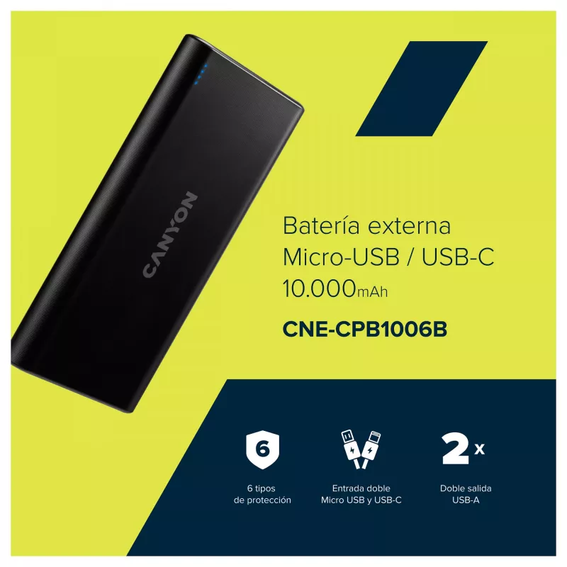 Przenośna ładowarka Canyon PB-106 10000 mAh