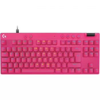 Logitech G PRO X TKL RAPID klawiatura gamingowa USB QWERTY różowa