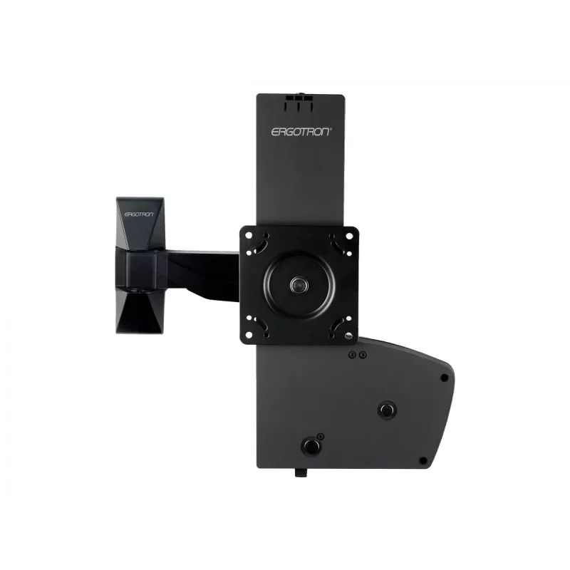 Ergotron Glide Wall Mount LD-X - Befestigungskit (Schwenkarm, VESA-Adapter, Befestigungselemente, lift assembly) für LCD-Display - Schwarz - Bildschir