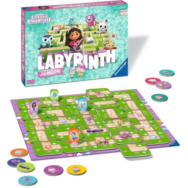 Gabby''s Dollhouse Junior Labyrinth, gra planszowa
