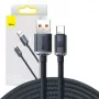 Przewód Baseus Crystal Shine USB na USB-C, 100W, 2m (czarny)