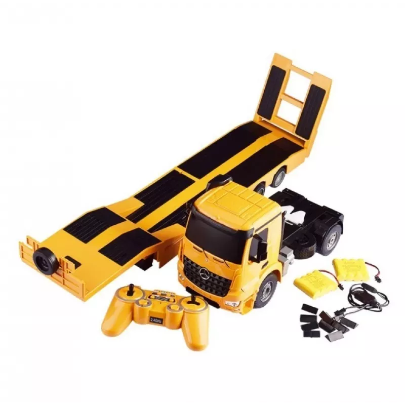 Double E 1/20 Skala Gotowy do Jazdy RC Mercedes-Benz Arocs Naczepa z Platformą