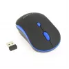 Bezprzewodowa mysz optyczna Gembird MUSW-4B-03-B, RF, symetryczna, 1600 DPI, 4 przyciski, zasilana bateriami, niebiesko-czarna