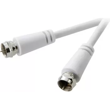 SpeaKa Professional SP-7869980 Kabel koncentryczny 10 m F Biały (SP-7869980)
