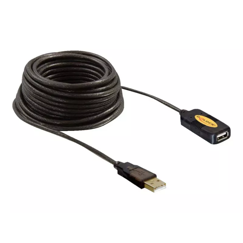 Kabel USB DeLOCK 82446 USB 2.0 10 m Czarny