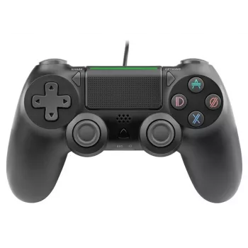 Przewodowy gamepad TRACER SHOGUN PRO Czarny — 16 przycisków, analogowo-cyfrowy, kabel 1,5 m, wibracje, PC/PS4/PS3