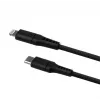Przewód stały USB-C do Lightning FIXED FIXDLS-CL12-BK 1,2 m, płynny silikon