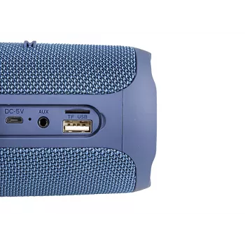 Głośnik przenośny MANTA SPK130GO BT — Bluetooth 5.0, TWS, FM, 10W RMS, akumulatorowy (czarny, 8×8×19 cm)