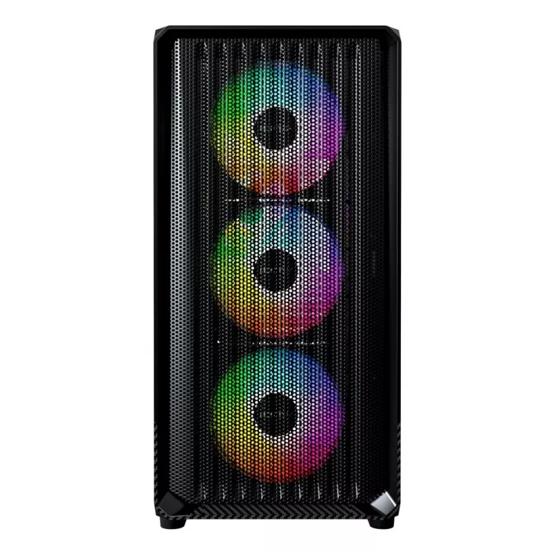 Montech X5M (B) Obudowa PC Micro Tower — Micro‑ATX/Mini‑ITX, 3x120mm przód, 1x120mm tył, obsługa zasilacza ATX, 2x3,5 cala + 4x2,5 cala, Czarna