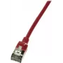 Kabel sieciowy LogiLink cienki U/FTP Czerwony RJ-45 Cat6a 0,3m