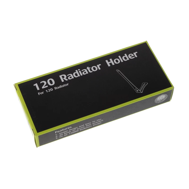 Uchwyt do radiatora BitsPower BP-120RADHV2-BK — czarny wspornik montażowy do radiatorów 120 mm