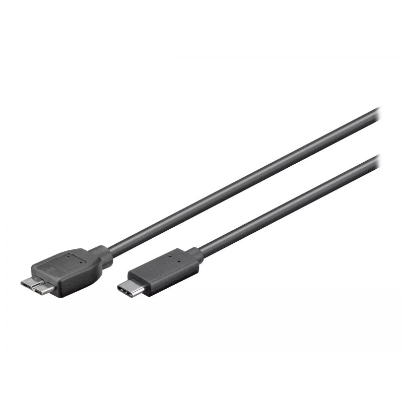 Wentronic goobay - Kabel USB - Micro-USB Typ B (M) do USB-C (M) - USB 3.1 - 60 cm - odwracalna wtyczka C (67995)