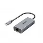 Adapter USB-C do RJ45 Unitek U1343AGY01 — Ethernet 5 Gb/s, USB-C (męski) do RJ45 (żeński), szary, kabel 0,15 m