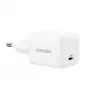 Ładowarka UGREEN Nexode N Series X513 30W GaN USB-C jednoportowa szybka ładowarka, 100–240V, biała