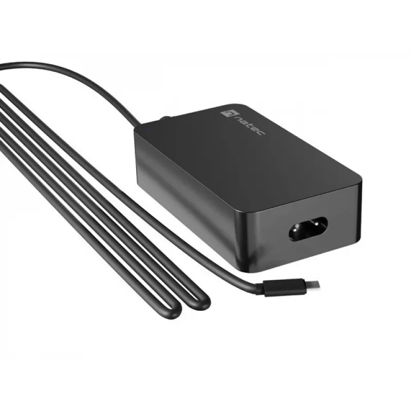 NATEC Grayling USB-C 45W zasilacz uniwersalny Czarny