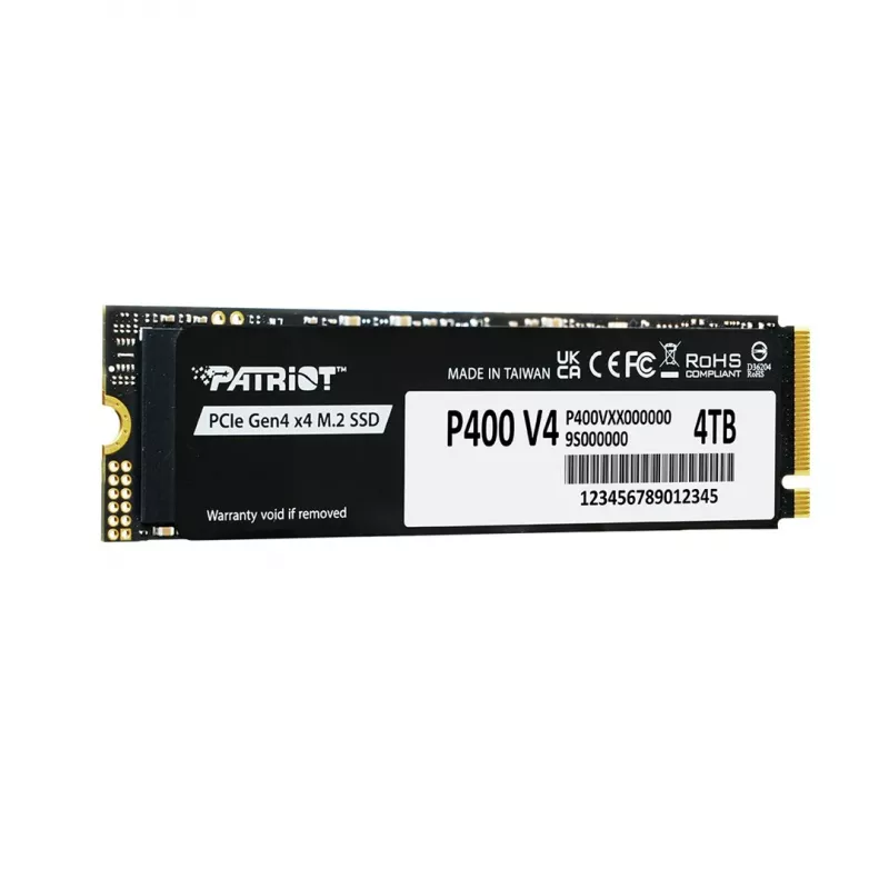 Solid State Drive PATRIOT P400 V4 4 TB M.2 NVMe (4000 GB, M.2, Czarny)