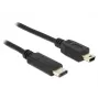 Kabel USB DeLOCK 83603 USB 2.0 1m USB C Mini-USB B Czarny