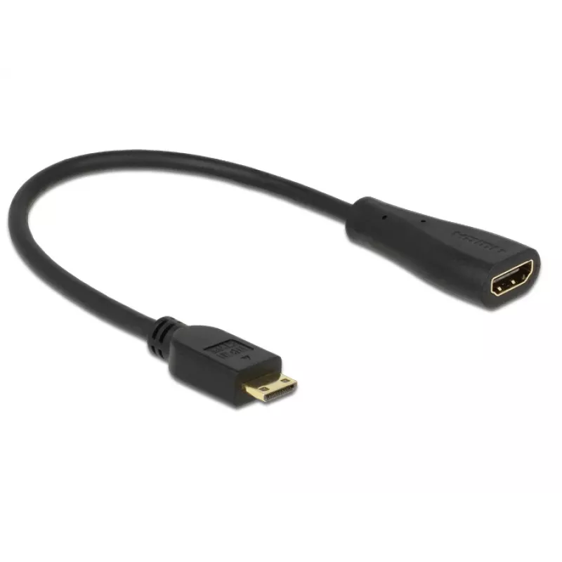 Kabel HDMI DeLOCK 0,23 m mini-HDMI/HDMI