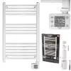 Elektryczny grzejnik łazienkowy Adler AD 7824 600 W, biały, IP24, do montażu na ścianie, 500×900 mm