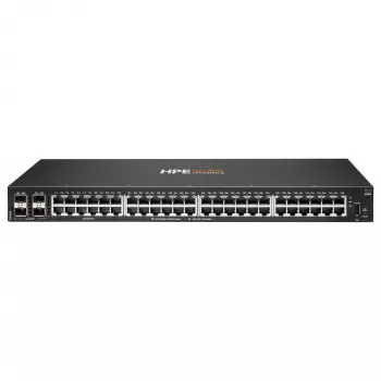 HPE - Aruba 6000 48G 4SFP Switch - Switch - L3 - zarządzany - 48 x 10/100/1000 + 4 x Gigabit SFP - przepływ powietrza z boku na bok - do montażu w szafie - AC 100 - 127 V / 200 - 240 V