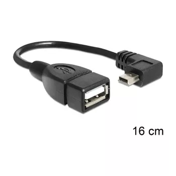 Kabel USB DeLOCK 83245 0,16 m USB A Mini-USB B czarny