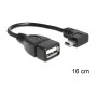 Kabel USB DeLOCK 83245 0,16 m USB A Mini-USB B czarny