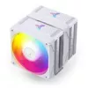 Chłodzenie CPU Jonsbo CR-3000E Dual-Tower ARGB biały, dwuwieżowe chłodzenie powietrzne z podświetleniem ARGB