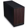 Obudowa PC Mini-ITX/mATX Lian Li A3-mATX Wood Edition — panel przedni z orzecha, czarna obudowa