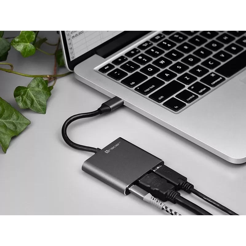 Adapter A-1, USB-C HDMI 4K, USB 3.0, PD 100W