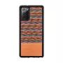 Etui do smartfona man and wood na Samsung Galaxy Note 20 — brązowa krata, czarne wnętrze
