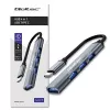 Hub USB QOLTEC 53792, USB-C 3.1 na 4 porty (USB 3.0 x1, USB 2.0 x3)