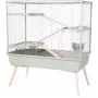 Klatka dla królika ZOLUX Neolife 100 XL zielona — metal/plastik, 990×540×1140 mm, odstęp prętów 15 mm, dla królików 10–15,9 kg