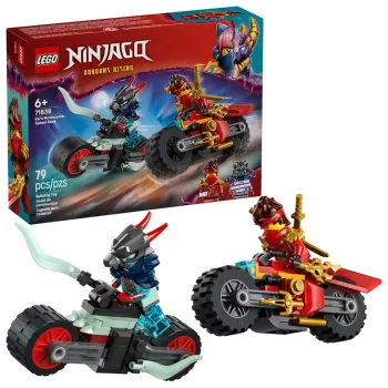 Zestaw konstrukcyjny LEGO NINJAGO 71838 Wyścig motocykla Kaia — 79 elementów, 2 minifigurki, wiek 6+, wymiary 40×30×90 mm