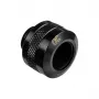 Złączka Alphacool 17471 — mosiężna czarna, Ø22 mm, wysokość 20 mm