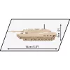 Zestaw konstrukcyjny Cobi Abrams M1A2 — 174 elementy, zalecany wiek 6+, beżowy