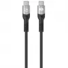 Kabel Manhattan Fast USB-C do USB-C (240 W), 1 m, ładowanie laptopa 240 W + szybkie przesyłanie danych i obrazu, współpracuje ze WSZYSTKIMI laptopami (wymagana dodatkowa ładowarka ścienna USB-C 240 W), ultraszybkie transfery 40 Gb/s, czarny, 3-letnia gwarancja