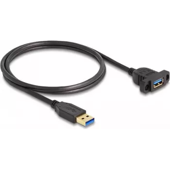 Kabel DeLOCK SuperSpeed USB 5 Gb/s USB Typ-A męski na żeński 1 m czarny