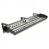 DeLOCK 19-calowy Keystone Patch Panel 16 portów 1U czarny